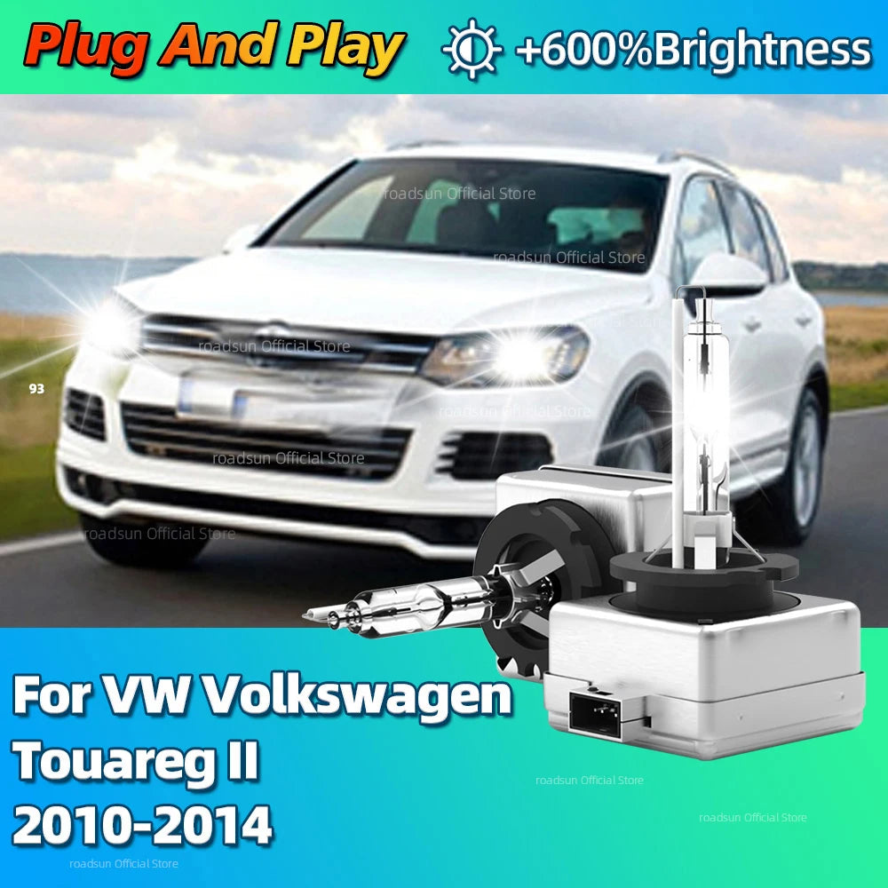 6000K Xenon Bulb D3S Car Light Lamps 35W HID Headlight For VW Volkswagen Touareg II 2010 2