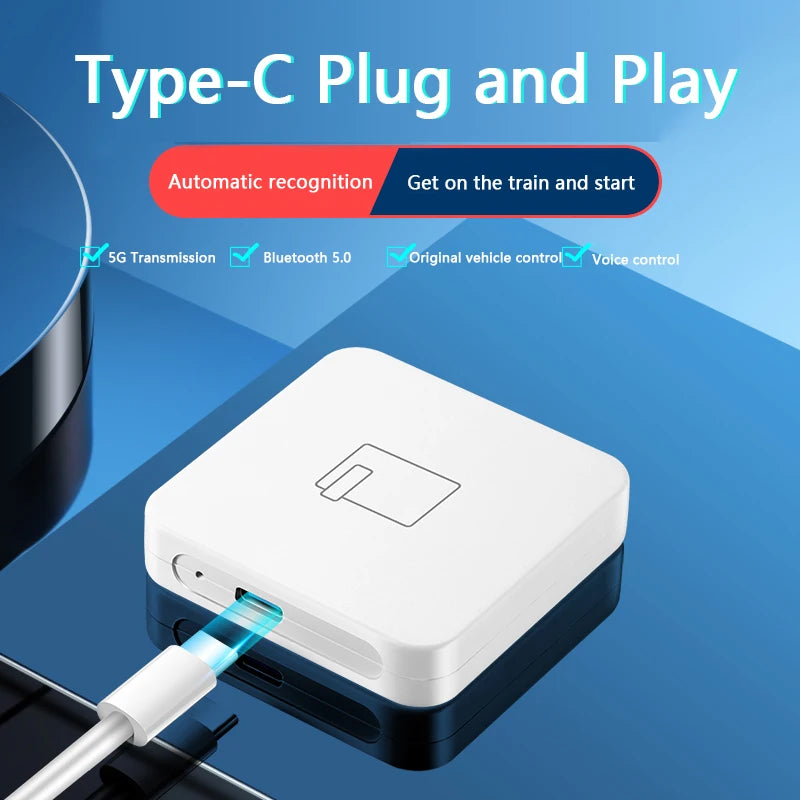 5G Bluetooth Wired TO Wireless Carplay For Apple Android AUTO AI Box Nissan Camry Mercedes
