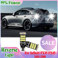 T15 W16W Car LED Reverse Light 6000K White CSP Chips For Infiniti FX35 FX45 2003-2006 2007