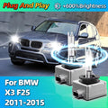 Car Headlight D1S Xenon 10000LM Bright HID Bulbs 35W Headlamp 6000K Lamps For BMW X3 F25 2