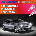 2/4Pcs High Power Car Headlight LED Lights Bulbs 160W For RENAULT MEGANE III 2008-2016 200