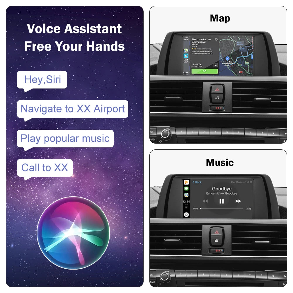 Wireless CarPlay For BMW Series 1 2 F20 F21 F22 F23 F45 2012-2020 NBT EVO with Android Aut | AUTOKITSHOP