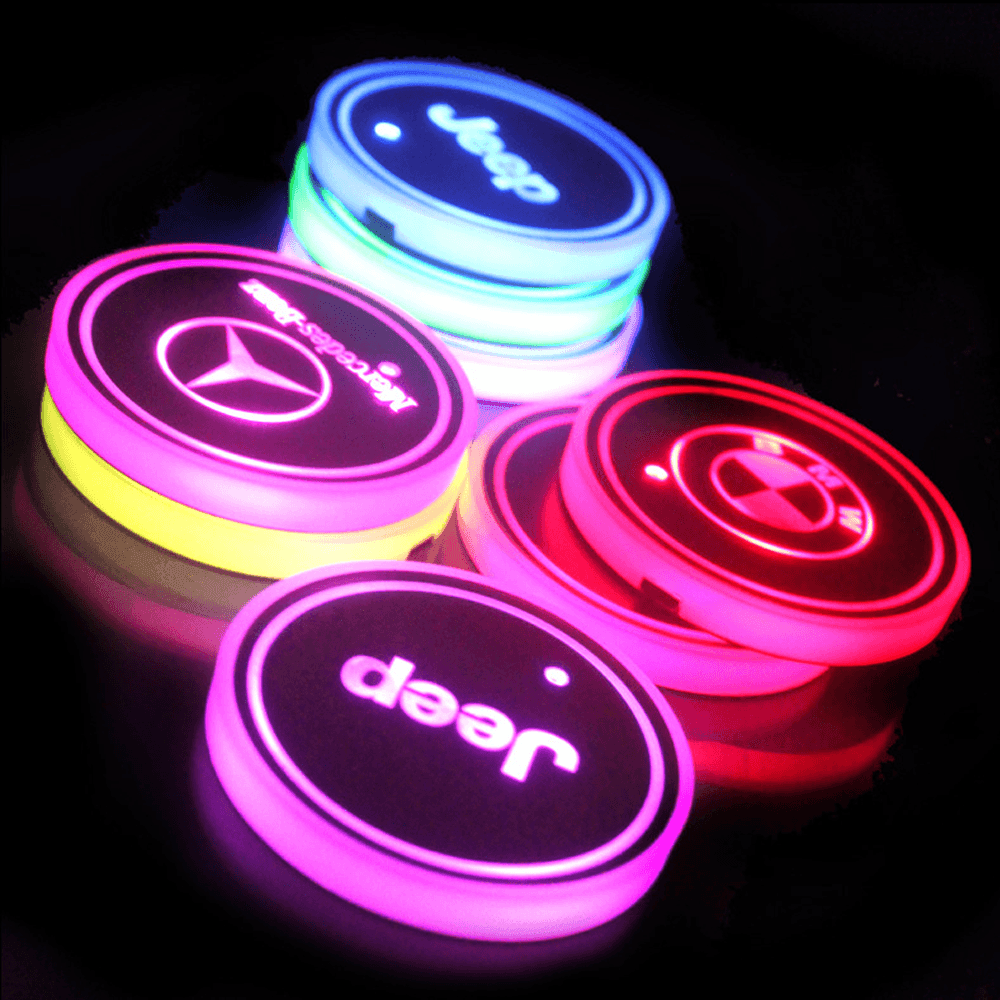 Car LED Cup Holder Lights