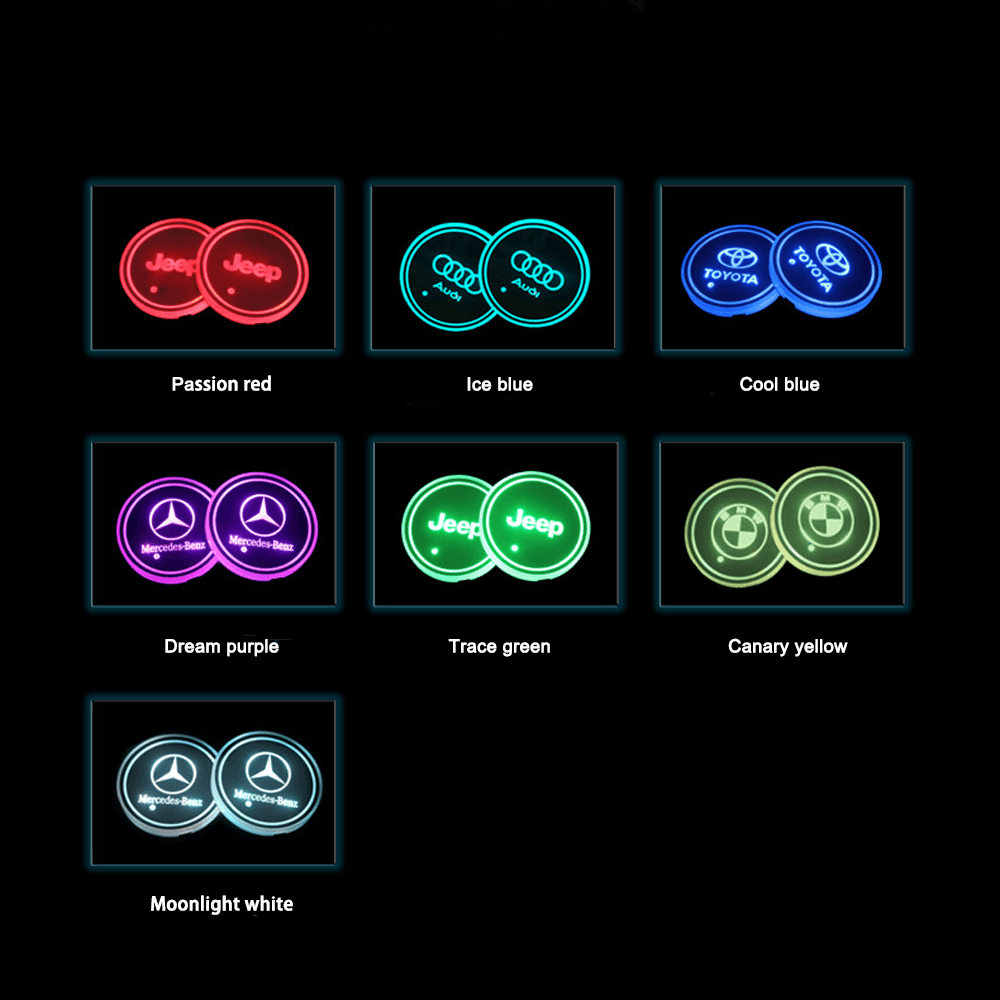 Universal Car LED Cup Holder Light