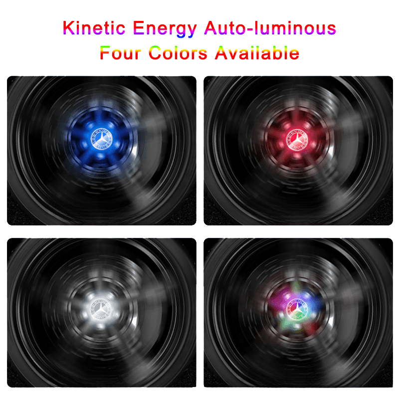 Suitable For Mercedes-Benz Magnetic Suspension Hub Caps & LED Suspension Luminous Wheel Hub Lights