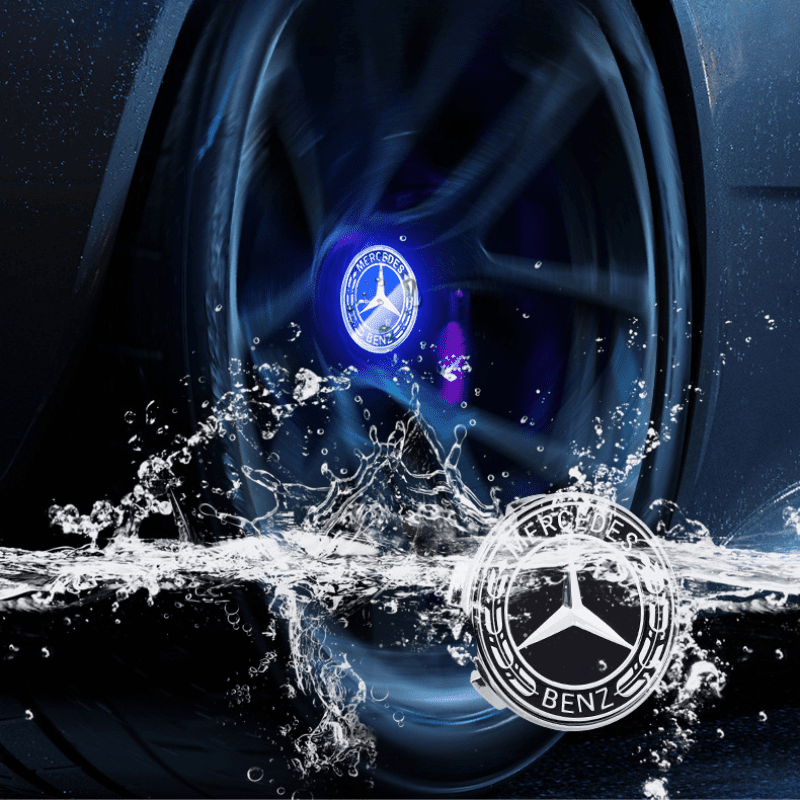 Suitable For Mercedes-Benz Magnetic Suspension Hub Caps & LED Suspension Luminous Wheel Hub Lights