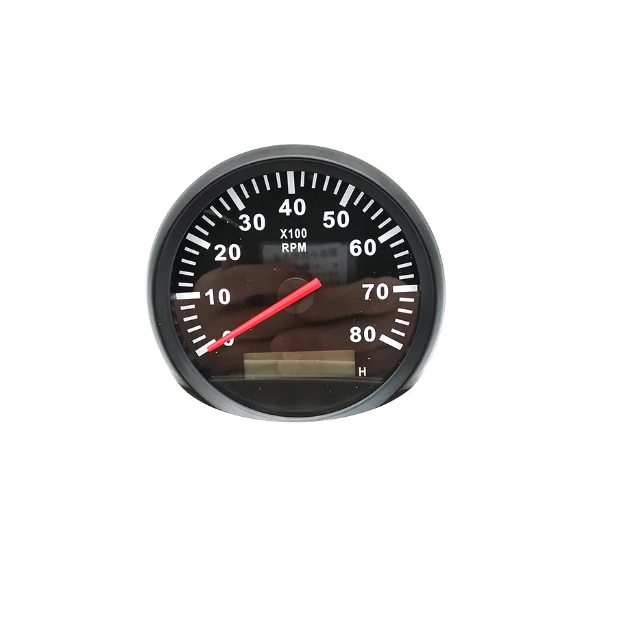 85mm Digital Hourmeter 0 - 8000 RPM Diesel Engine Tacho Gauge Waterproof Boat Car Marine T