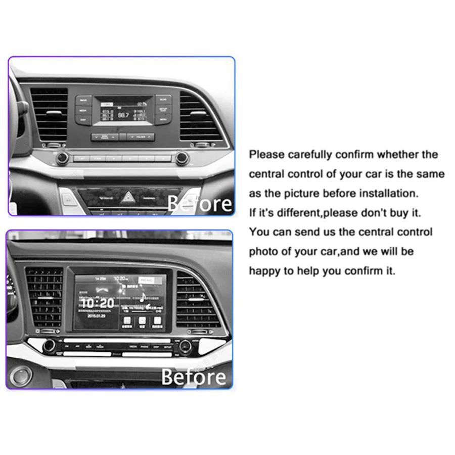 9'' Android 10.0 2+32G Car Stereo Radio MP5 GPS Navi For Hyundai Elantra 2016-2018