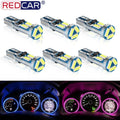 T5 LED W3W W1.2W Auto LED Lamp Car Dashboard Instrument Light 7 Led SMD 4014 Wedge LED Lig
