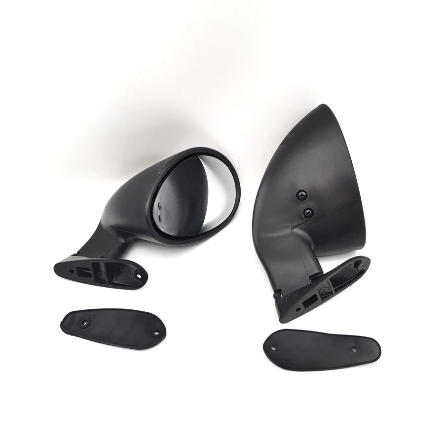 Universal Classic Car Door Side Mirror Hot Rod Vintage Black L+R Replacement