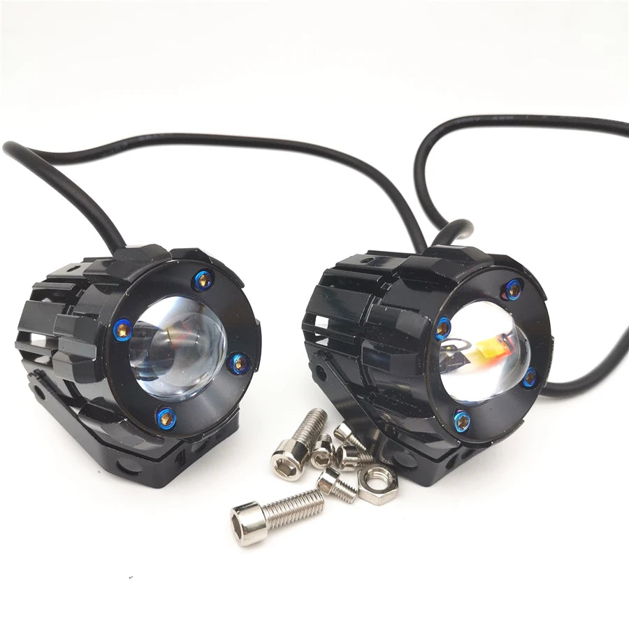 Motorcycle Scooter LED Headlight Spot Fog Lights Driving Lamps 2PIECES 30W