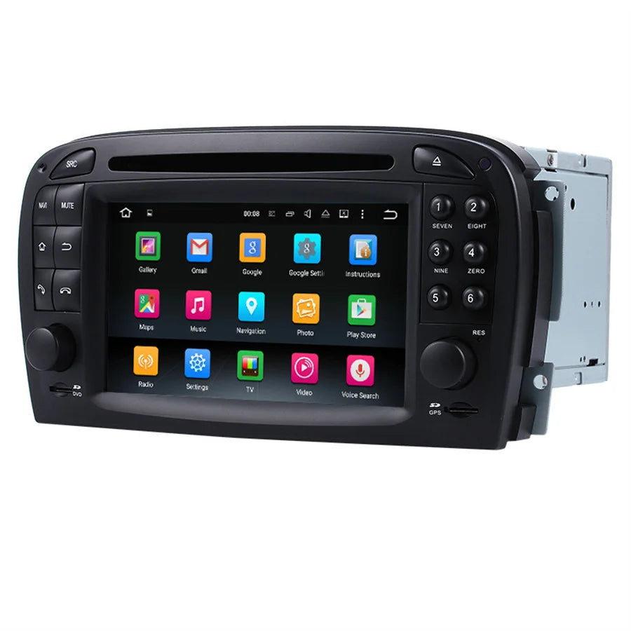 4+64GB Stereo Radio For Mercedes Benz R230 SL350 SL500 SL55 SL600 SL65 with Carplay