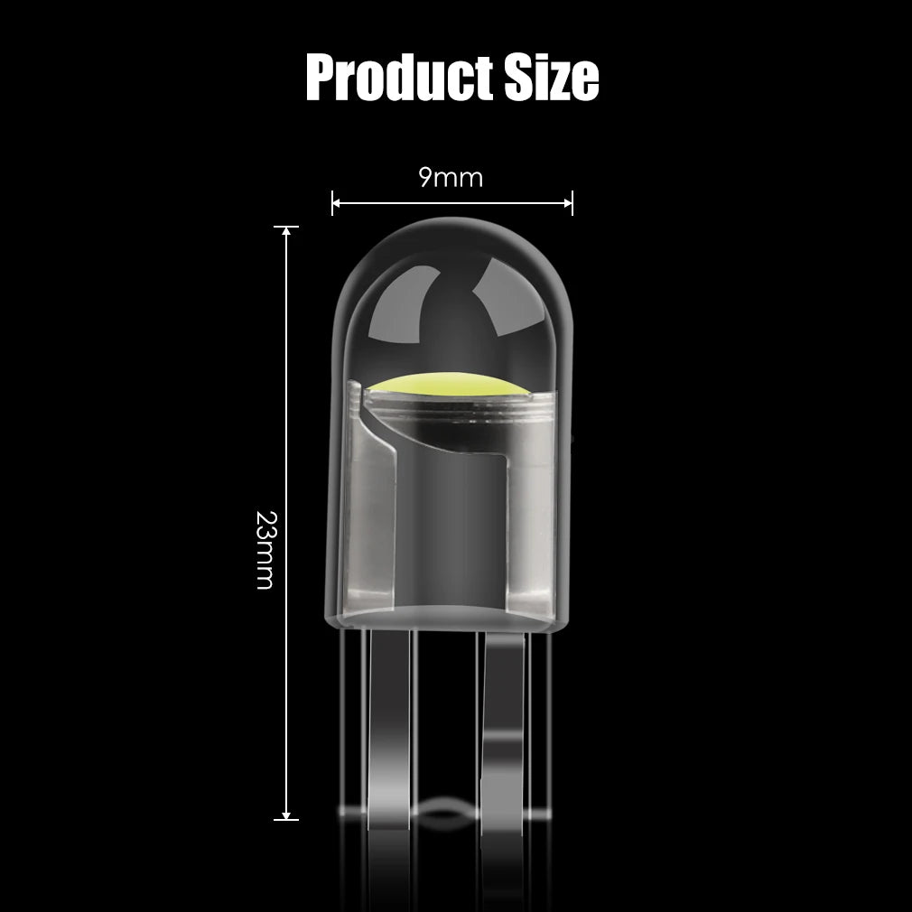 10-Piece LED Interior Light Kit for WY5W W5W T10 - Canbus Error-Free Interior Bulbs