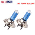 H7 100W Super Bright White 12V 24V Fog Lights Halogen Bulb Car Light Source parking High P