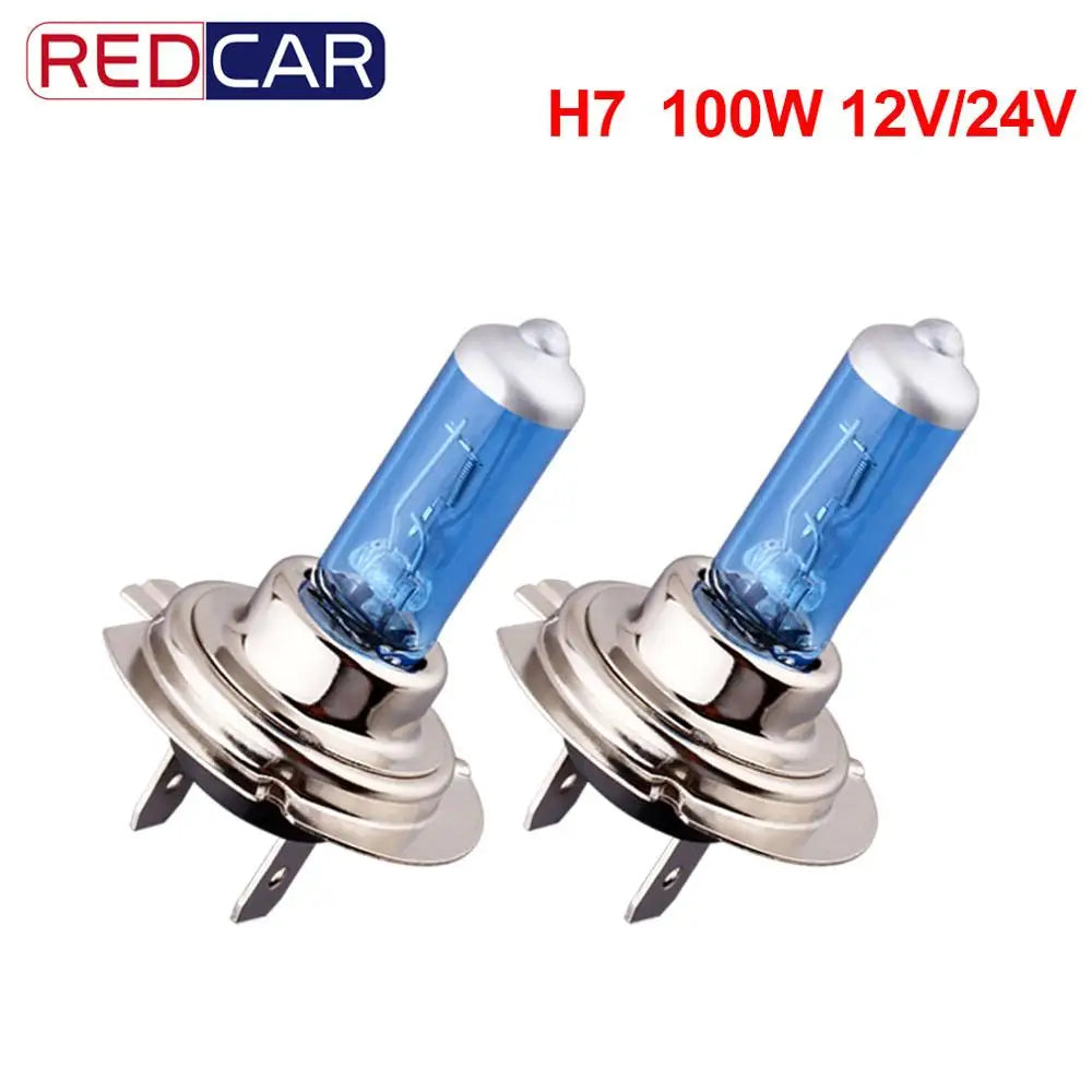 H7 100W Super Bright White 12V 24V Fog Lights Halogen Bulb Car Light Source parking High P