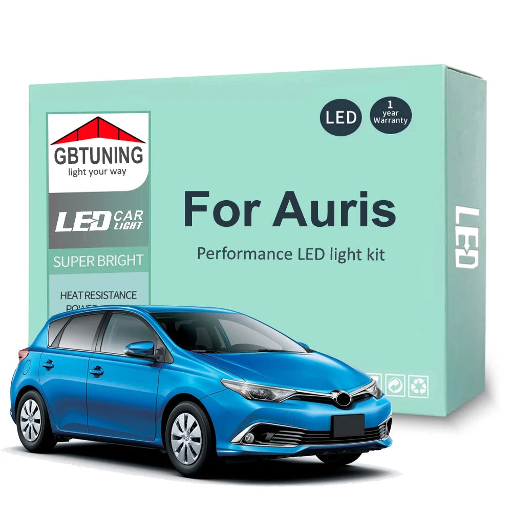LED Interior Light Kit for Toyota Auris E15 E18 E21 2006-2016 - Canbus Dome Map Door Trunk Bulbs | AUTOKITSHOP
