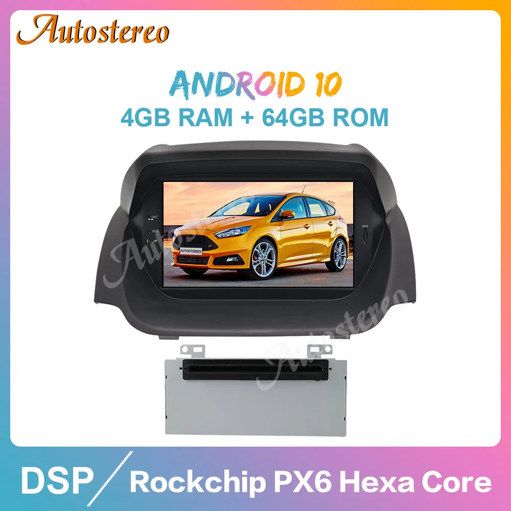 Android 13.0 Car DVD Player GPS Navigation For Ford Fiesta MK7 2013-2016 Car Radio player