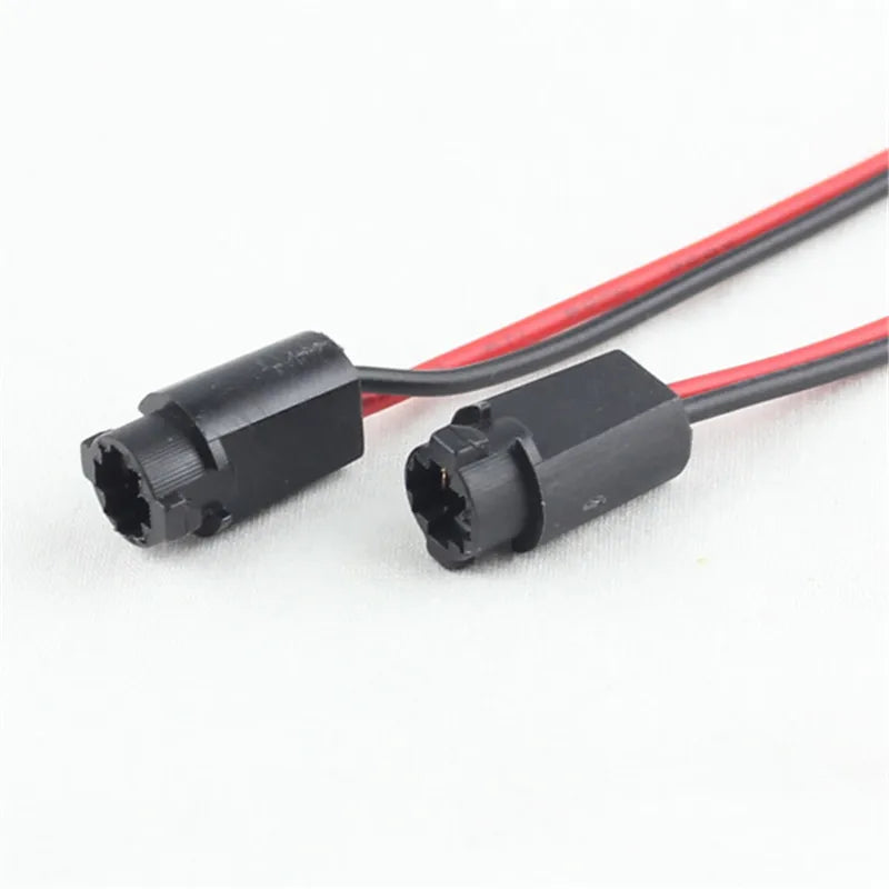 Rockeybright 2pcs T5 bulb holder socket for T5 LED interior reading lamp car 12V 10cm inst