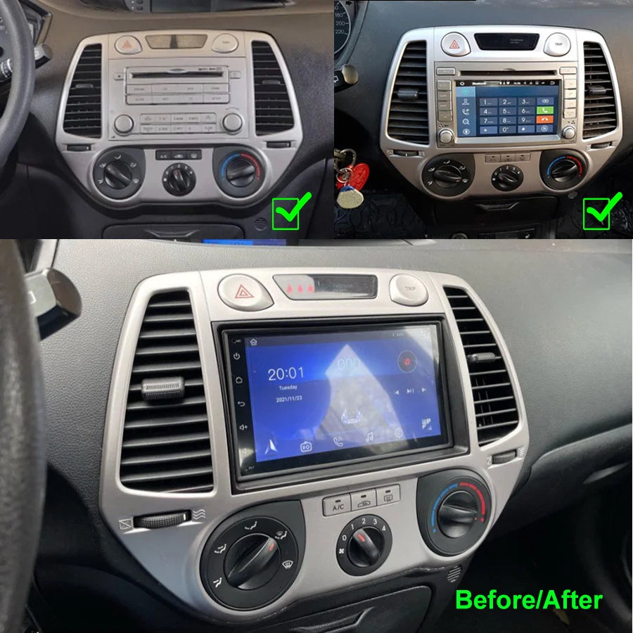 128GB Car Radio Multimedia Video Player For Hyundai I20 2010 2011 Android Stereo 2Din GPS