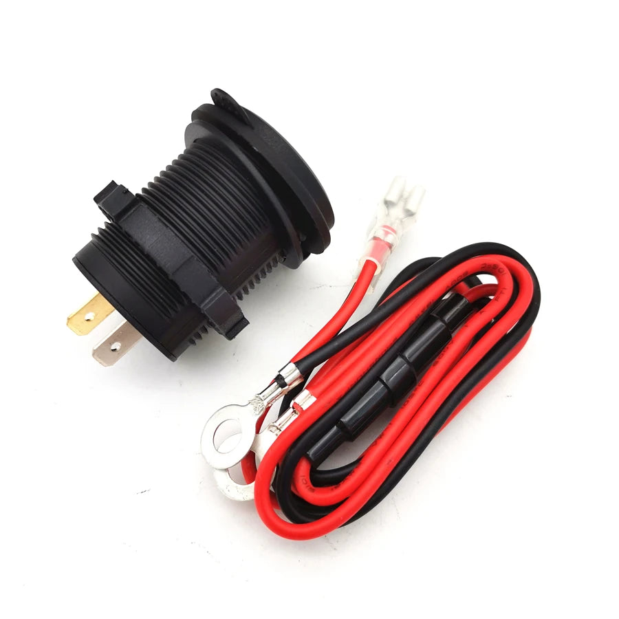 Dual USB Charger Socket Power Outlet Quick Charge for Car Boat Marine Rv Mobile