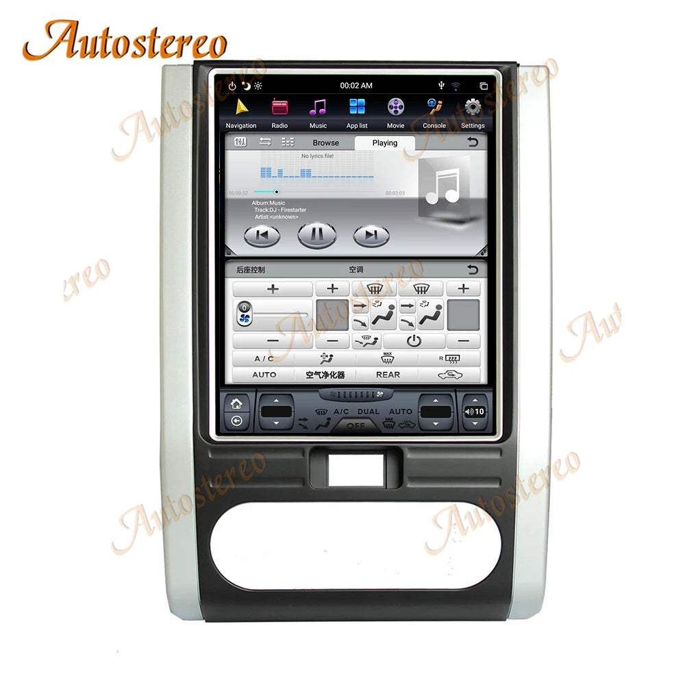 Carplay Android 13 For NISSAN X-TRAIL Qashqai 2007-2014 Tesla Style Car GPS Navigation Mul