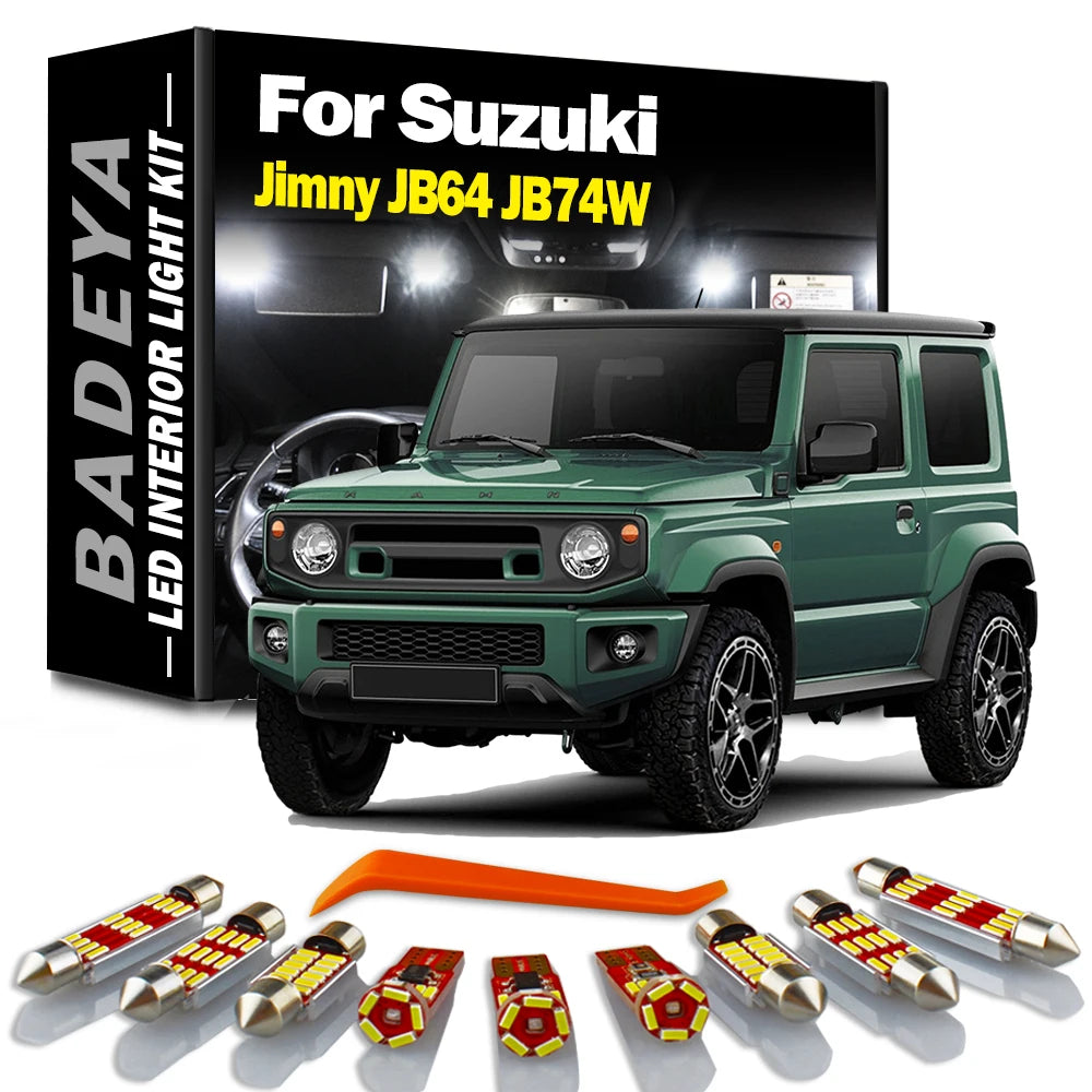 5-Piece LED Interior Light Kit for Suzuki JB74W JB64 - Canbus Error-Free Interior Bulbs