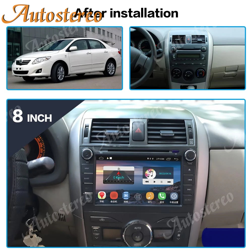 Android System Car GPS Navigation Stereo DVD Player for Toyota Corolla 2007-2013 Multimedi