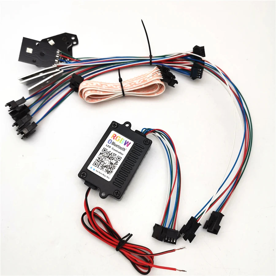 For 15-19 Dodge Charger RGBW LED Halo DRL Board Headlight Bluetooth Control 12V