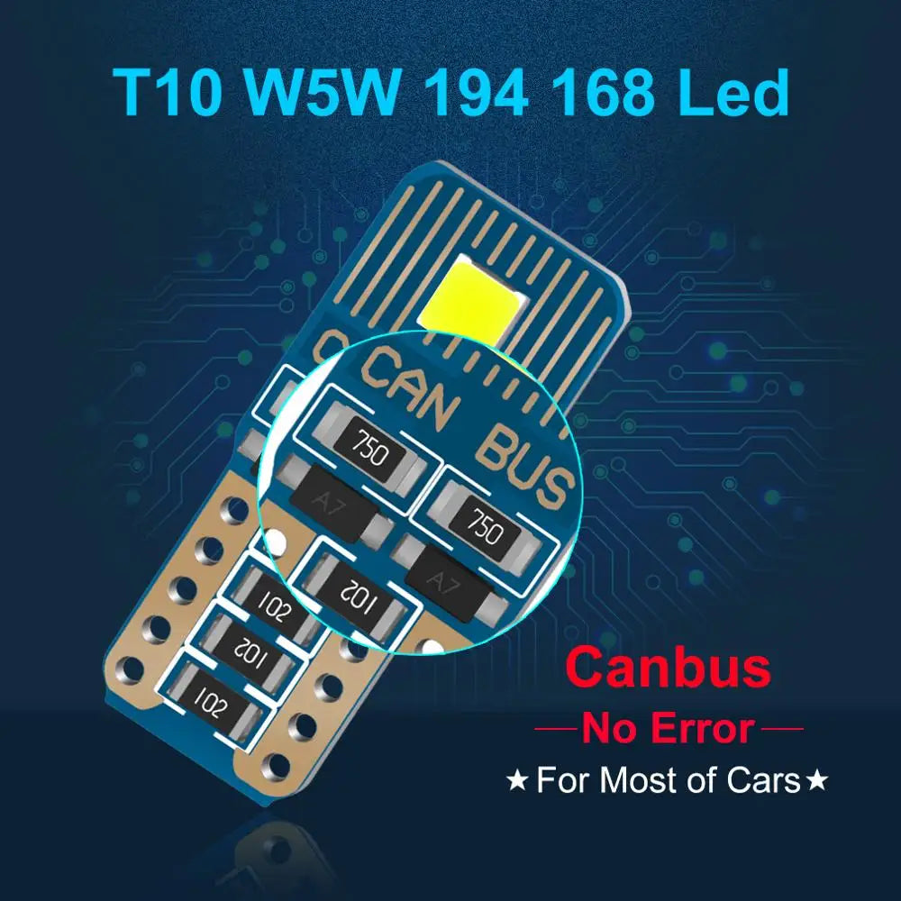 2-Piece LED Interior Light Kit for FLS35 W5W T10 - Canbus Error-Free Interior Bulbs