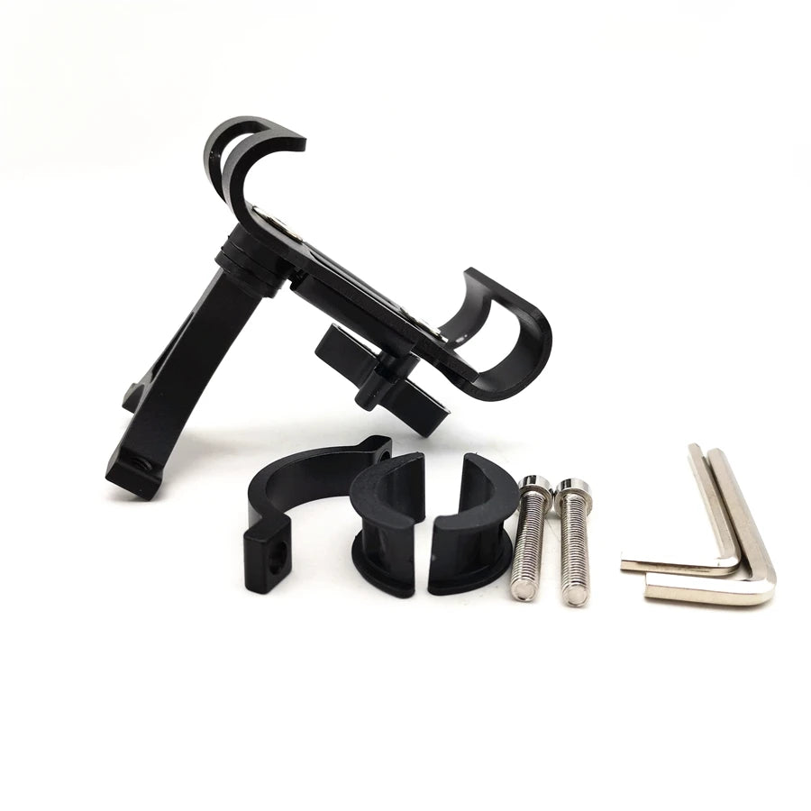1x Motorcycle Phone Holder Stand Handlebar Clip Alloy Bracket Holder For iPhone