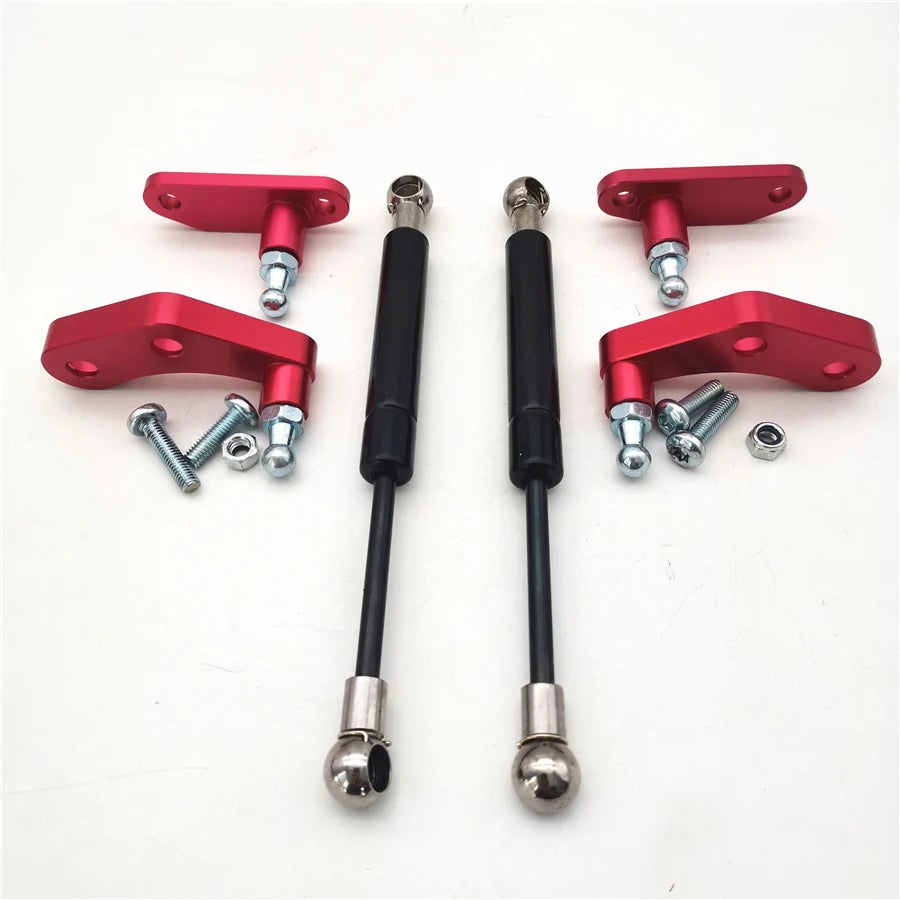 For Can-Am Maverick X3 2017-2020 Black & Red Aluminum Anodized Door Opener Kits