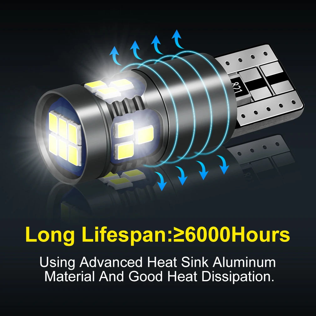 T10 W5W Led Bulb Super Bright 18SMD 3030 Chips 168 194 Turn Singal Light Car Accessories C