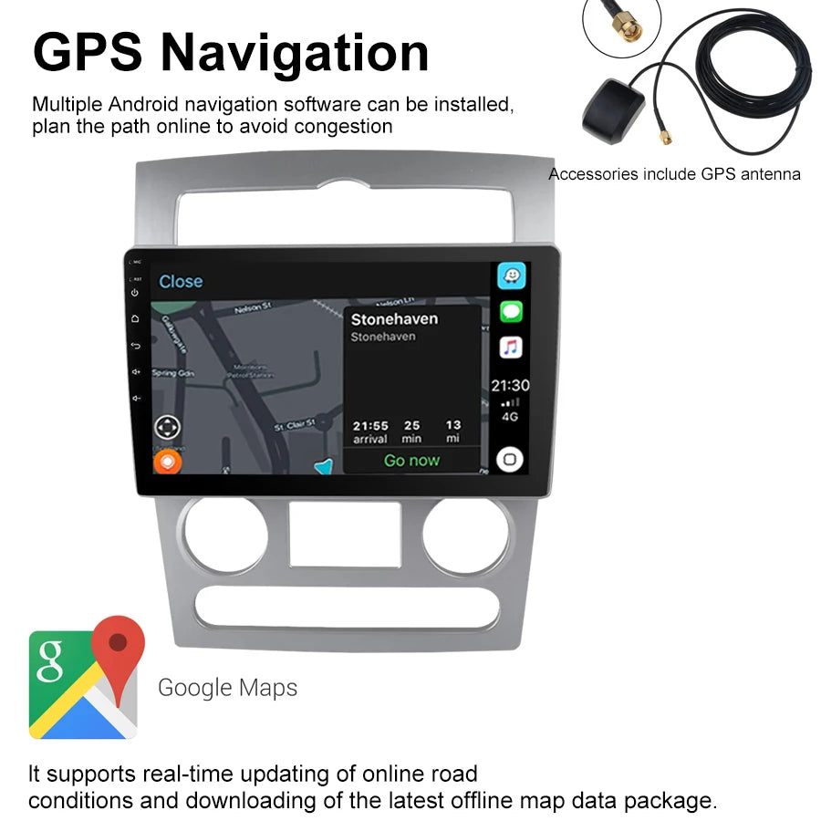 2 Din Car Video Player For HYUNDAI Coupe 2004-2006 Andriod Stereo Multimedia Full Touch Sc