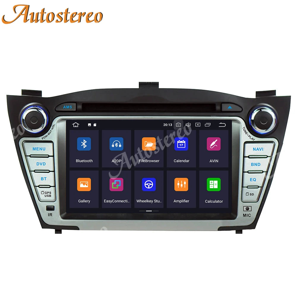 Android 14 Carplay Car GPS Navigation for Hyundai IX35 2009-2015 Head Unit Auto Stereo Mul
