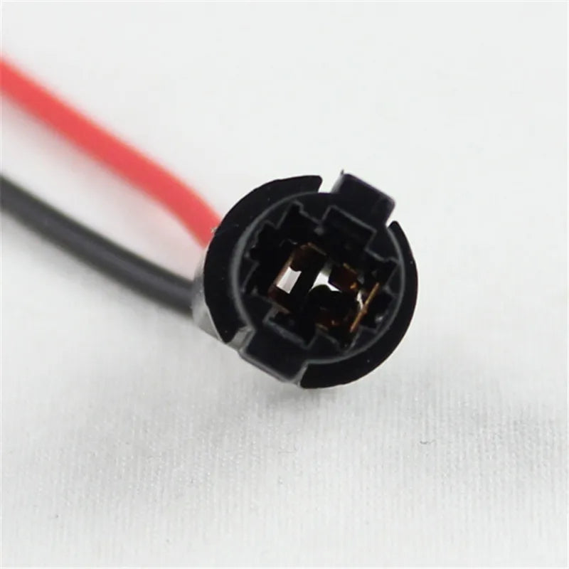 Rockeybright 2pcs T5 bulb holder socket for T5 LED interior reading lamp car 12V 10cm inst
