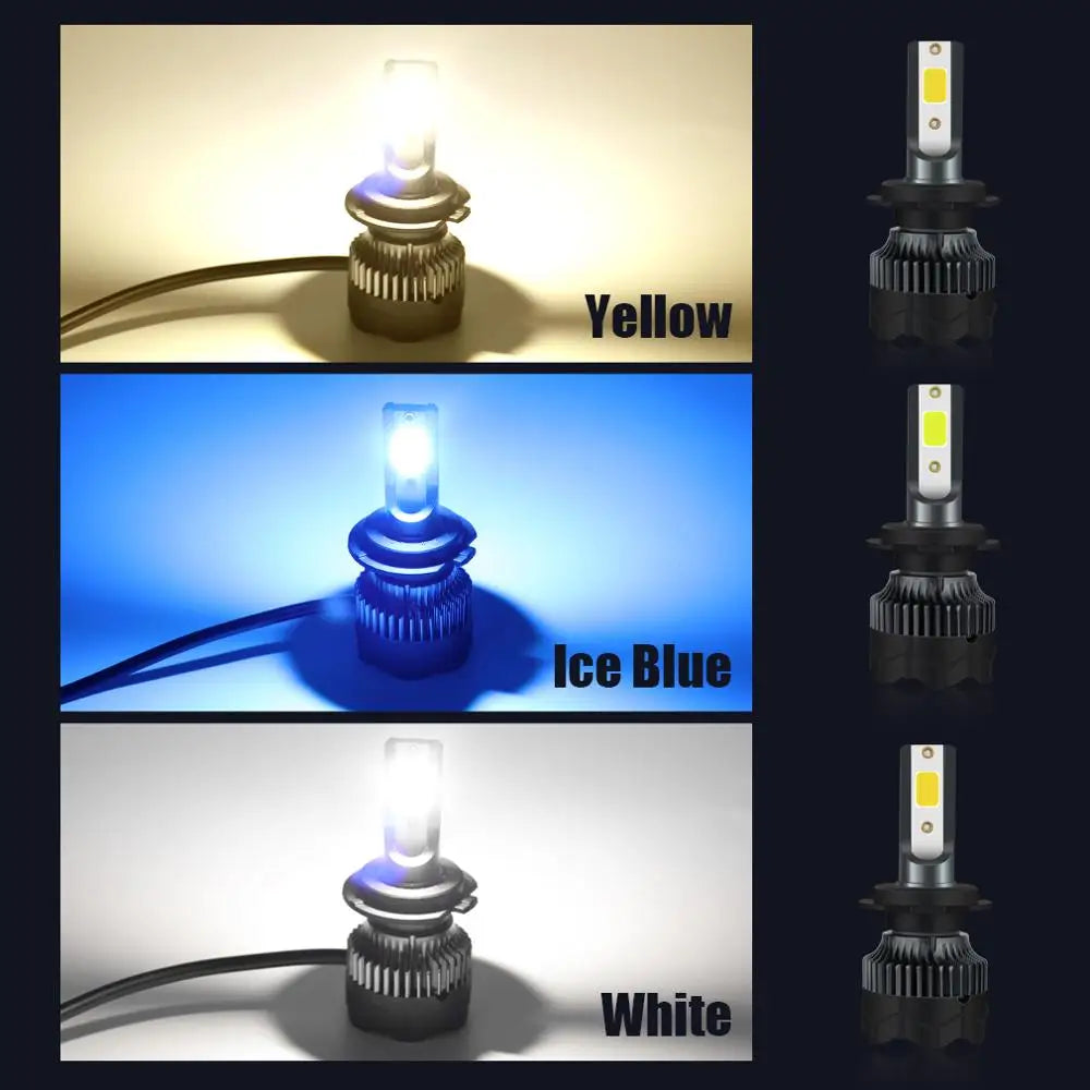 H7 H4 Led Bulb COB H1 H3 H11 9005 HB3 9006 HB4 13500LM Auto Fog Lamp H27 880 881 H16 9012