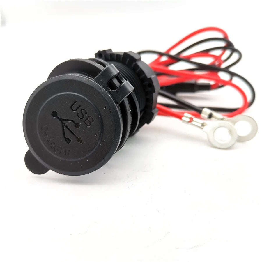 Dual USB Charger Socket Power Outlet Quick Charge for Car Boat Marine Rv Mobile