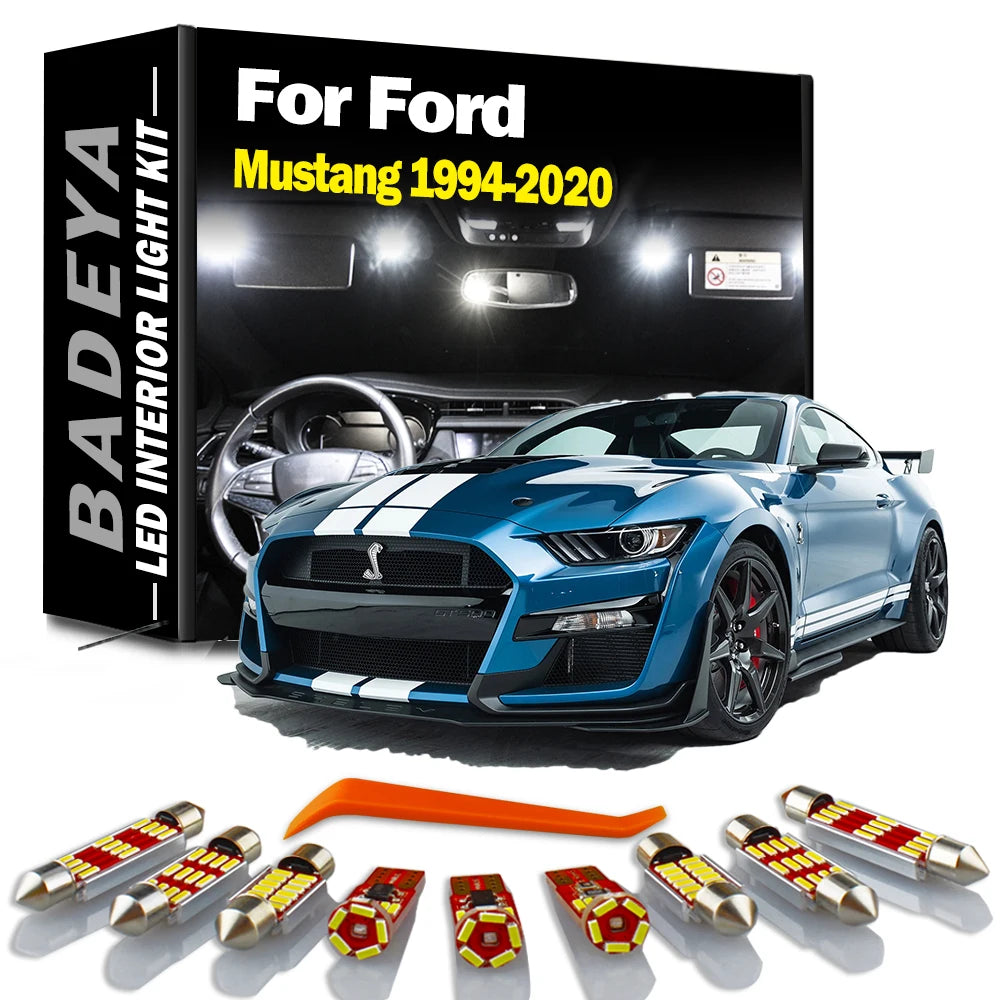 LED Interior Light Kit for Ford 1994-2016 - Canbus Error-Free Interior Bulbs