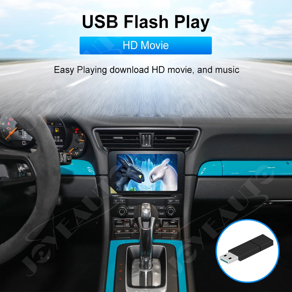 Wireless Apple CarPlay Adapter for Porsche Cayman Macan Boxster 911 PCM4.0 2017-2018 - Android Auto Mirror-Link