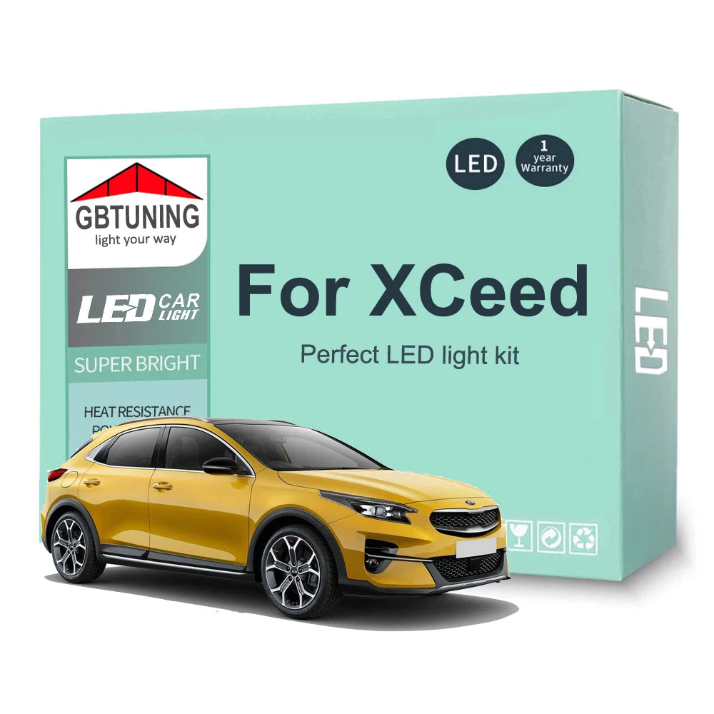 12-Piece LED Interior Light Kit for KIA XCeed - Canbus Error-Free Bulbs | AUTOKITSHOP