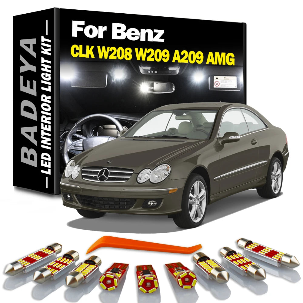 BADEYA Canbus For Mercedes Benz CLK W209 C209 W208 C208 A209 AMG 1998-2010 Auto LED Interi