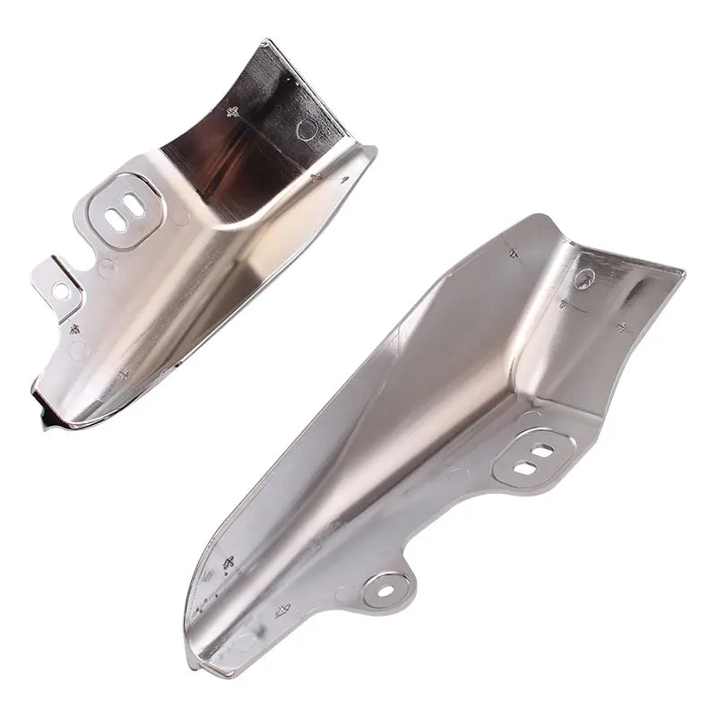 Motorcycle Chrome Mid-Frame Air Deflector For Harley Touring Street Electra Glide Road King FLHR - Automotive LED Light