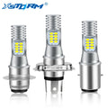H4 H6 Led Motorcycle Headlight Bulb Canbus P15D BA20D Fog Light 12 SMD 10000LM Hi Lo Lamp