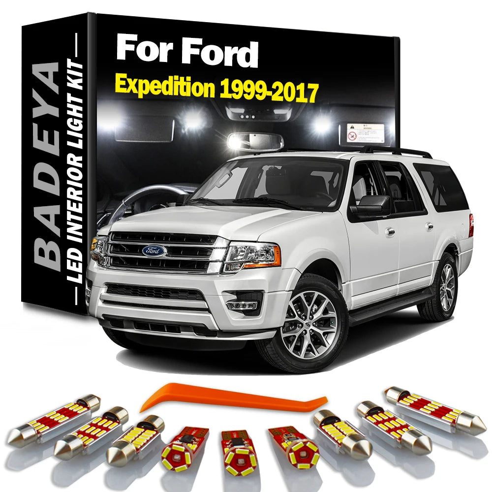 LED Interior Light Kit for Ford 1999-2014 - Canbus Error-Free Interior Bulbs