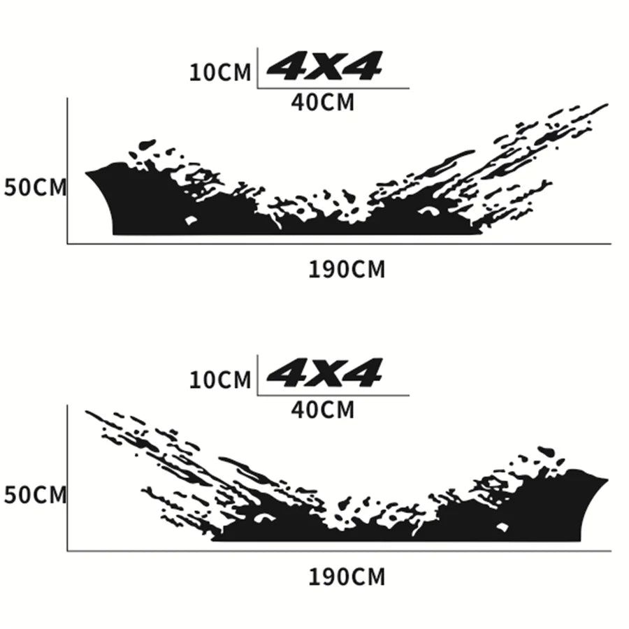 Graphics Vinyl Decal Truck Decal Auto Styling Decoration Accessories for Dodge 4x4 Off Roa