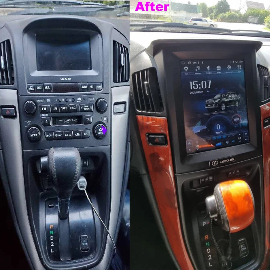 9.7inch Car Radio Android Screen For Lexus RX 300 RX330 Toyota Harrier 1998-2003 AutoStere