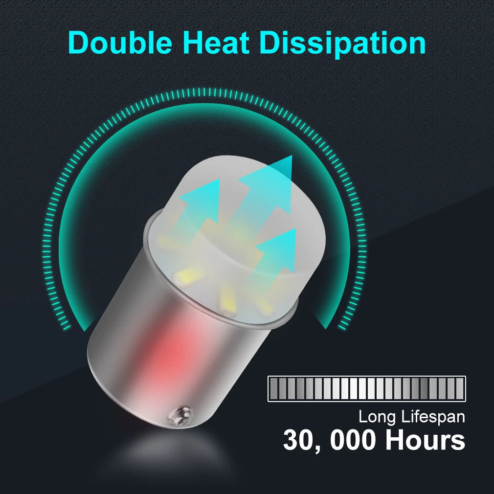 P21W P21 5W LED Bulb 1156 1157 BA15S BAY15D Led Car Signal Lamp R5W R10W DRL Daytime Runni