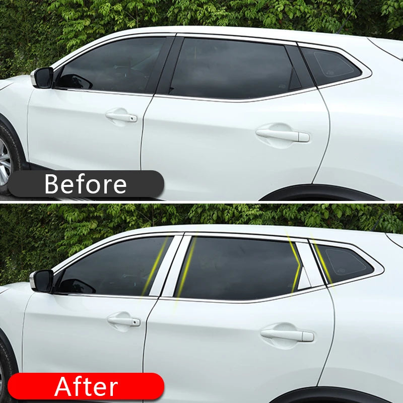 For Nissan Qashqai J11 2014 2015 2016 2017 2018 2019 2020 Stainless Steel Car Wi for Nissan J11 - Automotive LED Light
