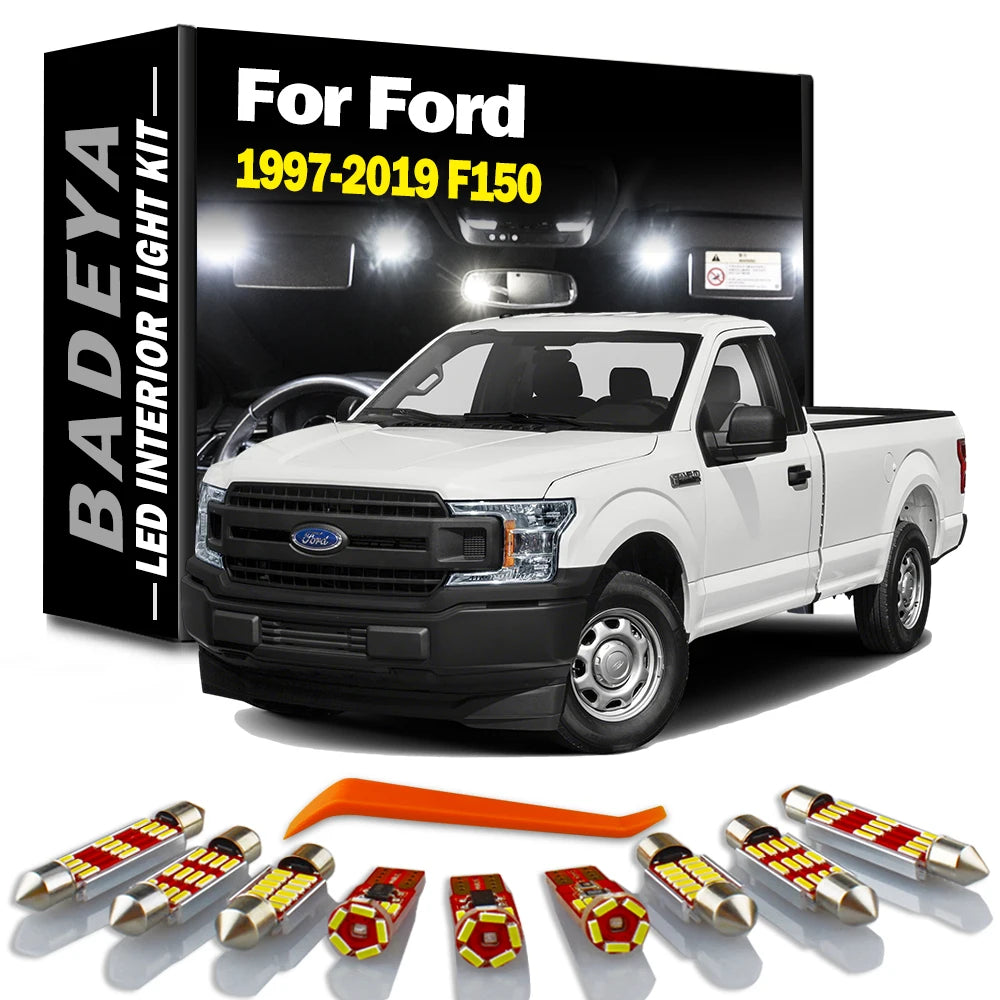 LED Interior Light Kit for Ford F150 1997-2012 - Canbus Error-Free Interior Bulbs