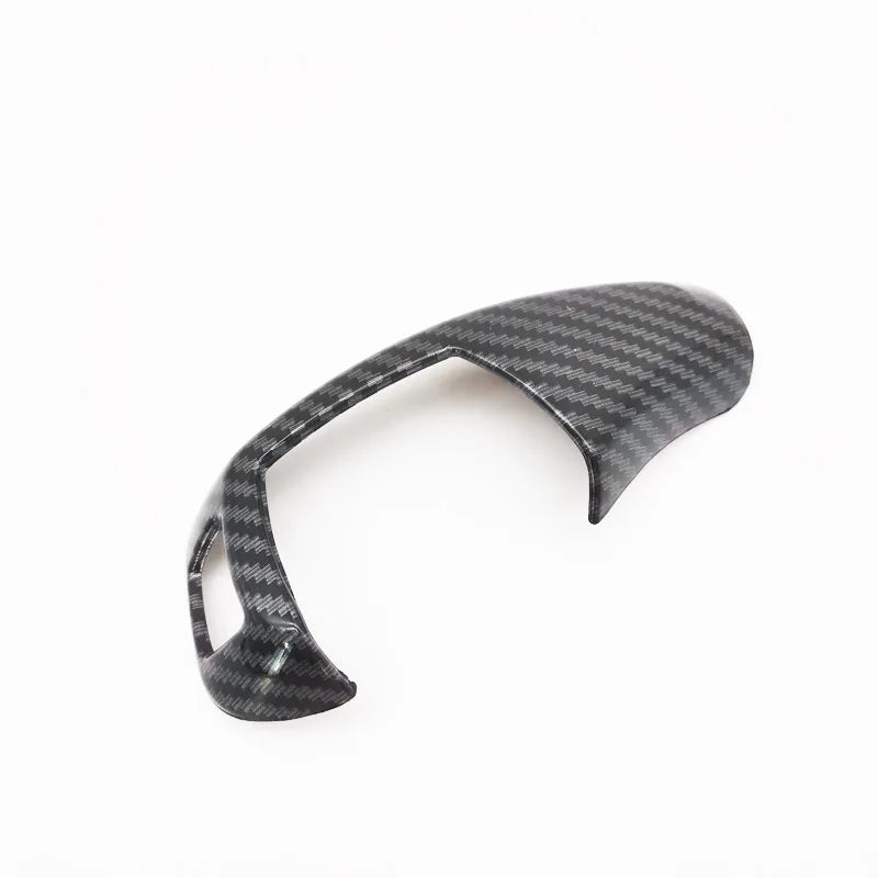 Black Carbon Fiber Look Gear Shifter Trim Cover For BMW 1 3 5 7 Series X3 X4 X5